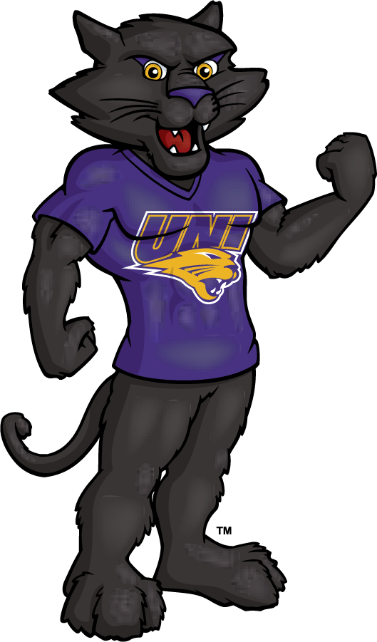 Northern Iowa Panthers 2002-2021 Mascot Logo DIY iron on transfer (heat transfer)